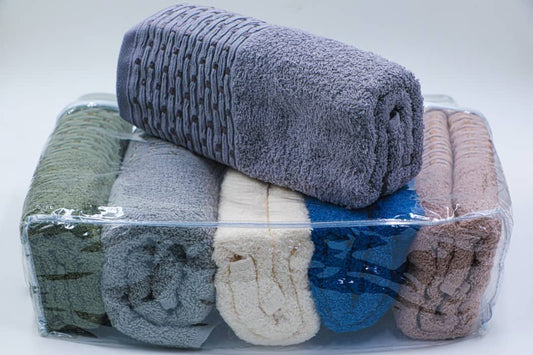 طقم مناشف قطنية– 6 ألوان، نعومة واحدة!