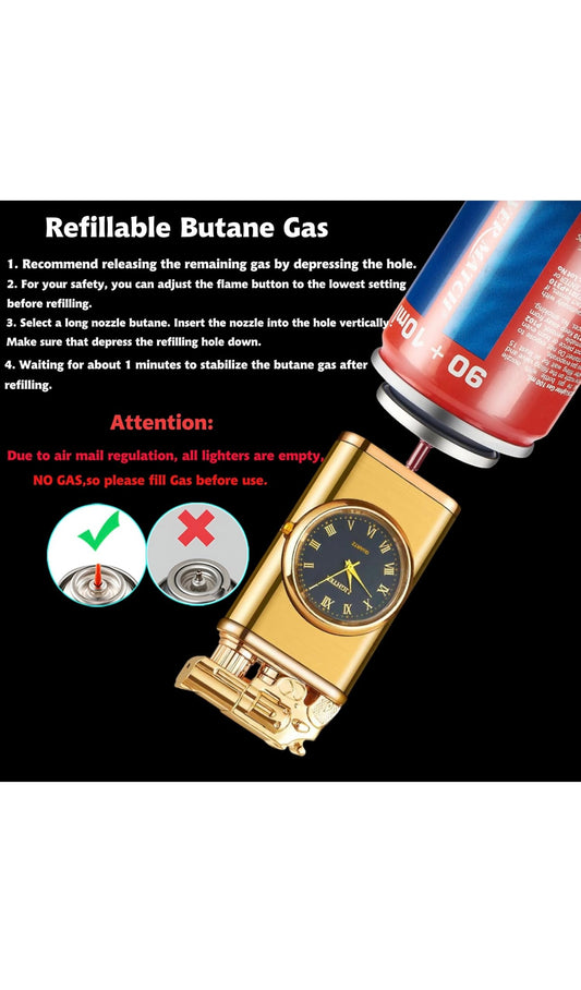 ولاعة ساعة أنيقة كلاسيكية